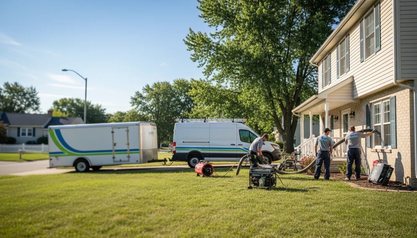 Flooded Basement Restoration And Cleanup With Repair in Ridgeville, IN near me